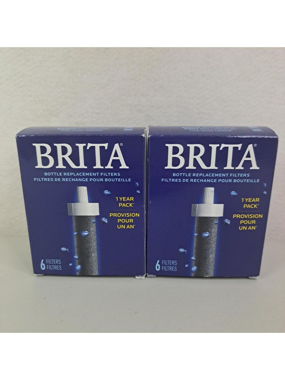 BRITA Universal Water Bottle Filters X2 6 Count 1 Year Supply